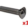 Buy ???? BMI Chrome Flat Head Countersunk Screw (1/4-28 X 1") - Pack Of 12 ???? -Million Shop 2341