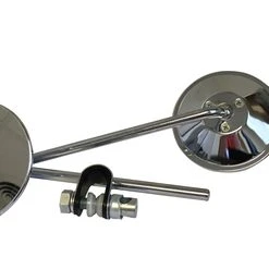 Hot Sale ???? BMI 4" Round Universal Motorcycle Mirror With 8" Or 12" Stem ????