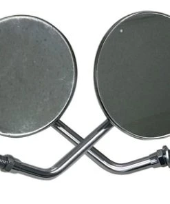 Outlet ???? BMI 4" Round Chrome Mirrors With 6" Stem ✔️