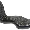 New ???? BMI Diamond Pattern Motorcycle Seat W/ 12" Backrest ???? -Million Shop 501 D