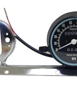 Budget 🥰 BMI Genuine Harley-Davidson Police Speedometer With Bracket For FXR & FXRP 🛒