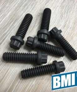 Promo ???? BMI 1/4-20 X 7/8" 12-Point Flange Bolt (Set Of 6) ????