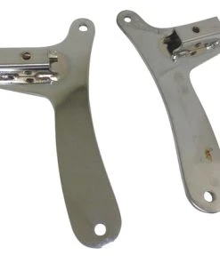Best deal 🔥 BMI Chrome Sissy Bar Side Plate Brackets (8" Length) ✨