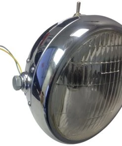 Brand new ???? BMI Chrome Motorcycle Headlight 6V With Switch ????